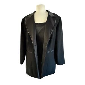 STUDIO Dressy Plus Size Blazer Black Tie Cocktail Party
